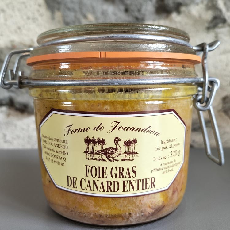 Foie gras de canard cru déveiné - La Ferme d'Enjacquet
